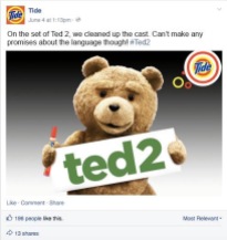 Ted 2 - Cleaned Up with Tide
